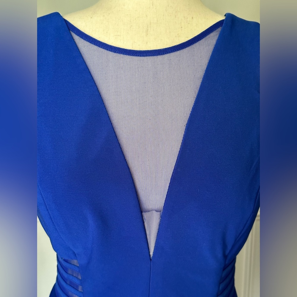 Morgan & Co. Royal Blue Long Special Occasion Dress Juniors 13 - Picture 2 of 12